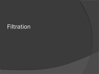 Filtration
 