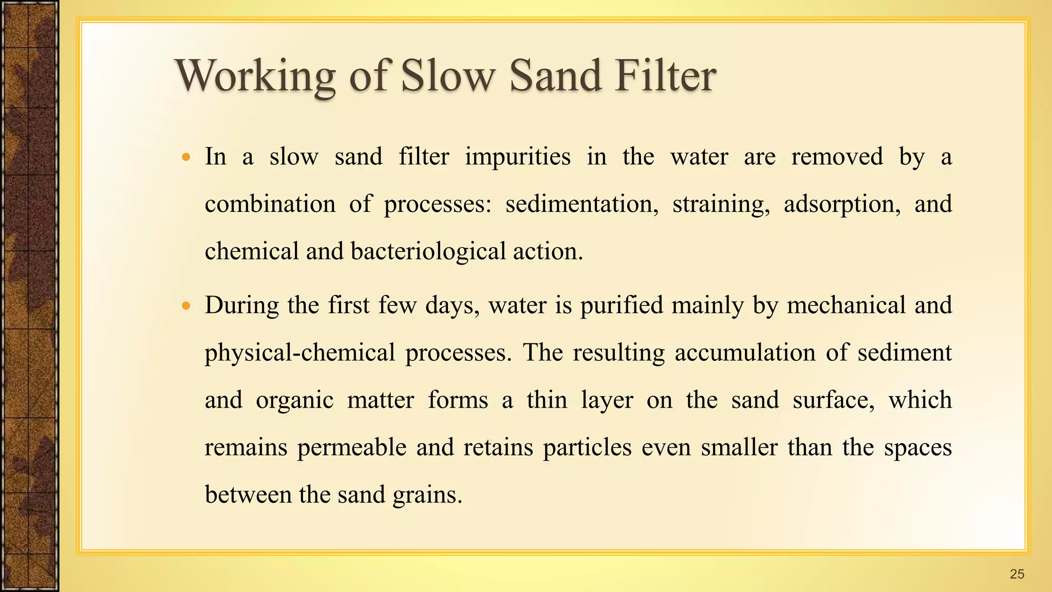 Filtration unit in water treatment plant | PPTX