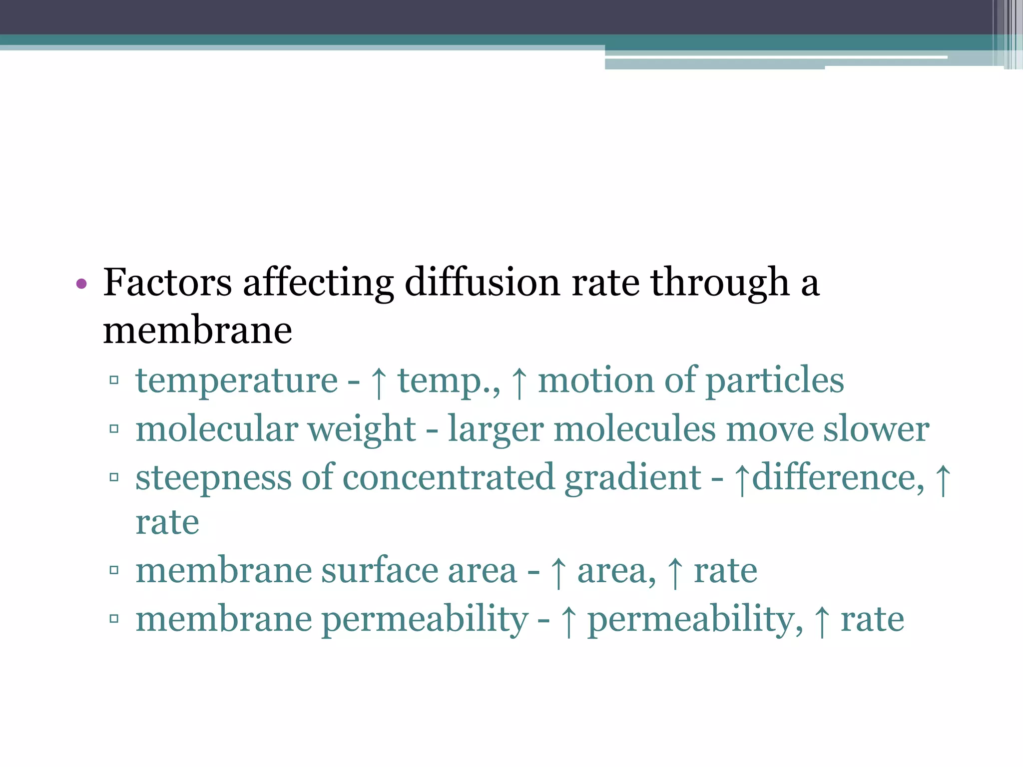 Filtration, diffusion, and osmosis PPT