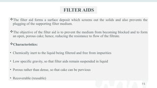 Add Filter Aid Unit IV-Filtration (Pharmaceutical Engineering SEM III).pptx