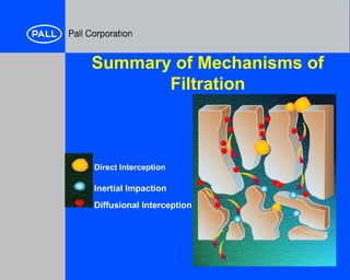 Diffusional Interception Principles of filtration liquid (Intemediate) | PPT