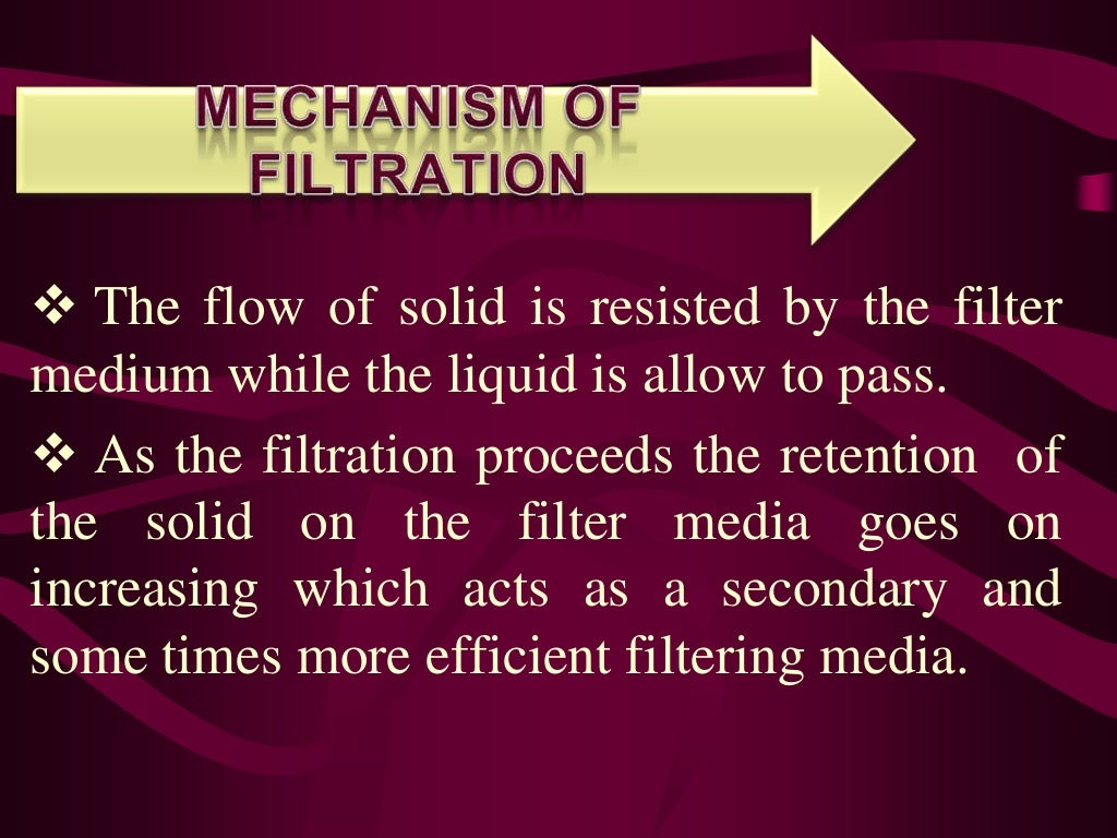 Filtration and Clarification