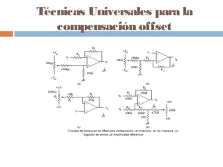 Técnicas Universales para la
   compensación offset
 