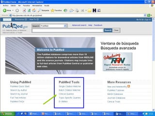 Ventana de búsqueda Búsqueda avanzada 