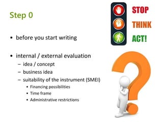 SME Instrument: experiences from the 1st call