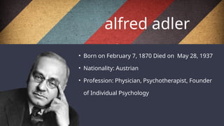 Understanding Alfred Adler's Theory of Individual Psychology ...
