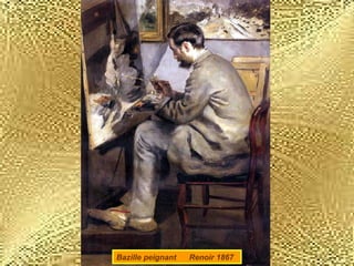 Bazille peignant  Renoir 1867 