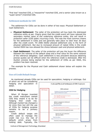 Fim project credit derivatives in india | PDF