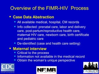 Fimr Philadelphia HIV Fetal Infant Mortality Review (FIMR) | PPT