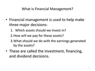 Introduction to financial management | PPT