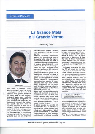 La Finanza "La grande mela"