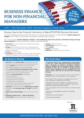 Business Finance For Non-Financial Managers