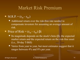 Rrf Rate FIN335 CH08 Risk&Return presentation study | PPTX