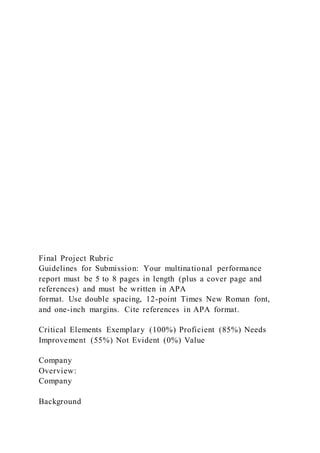 FIN 336 Final Proj | DOCX