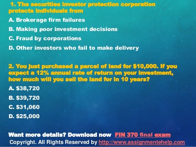 fin 370 final exam answers Uoptutorial offer fin 370 final exam answers, fin 370 week 1,2,3,4,5 individual assignment and discussion questions here also find final exam guide etc,. fin 370 final exam answers Uoptutorial offer fin 370 final exam answers, fin 370 week 1,2,3,4,5 individual assignment and discussion questions here also find final exam guide etc,.