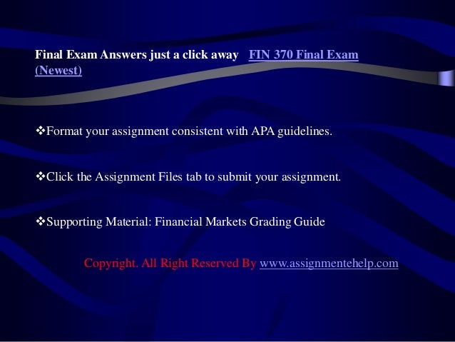fin 370 week 3 tvm assignment Get help for strayer-university fin 370 week 2 assignment 2we provide assignment, homework, discussions and case studies help for all subjects strayer-university for session 2016-2017. fin 370 week 3 tvm assignment Get help for strayer-university fin 370 week 2 assignment 2we provide assignment, homework, discussions and case studies help for all subjects strayer-university for session 2016-2017.