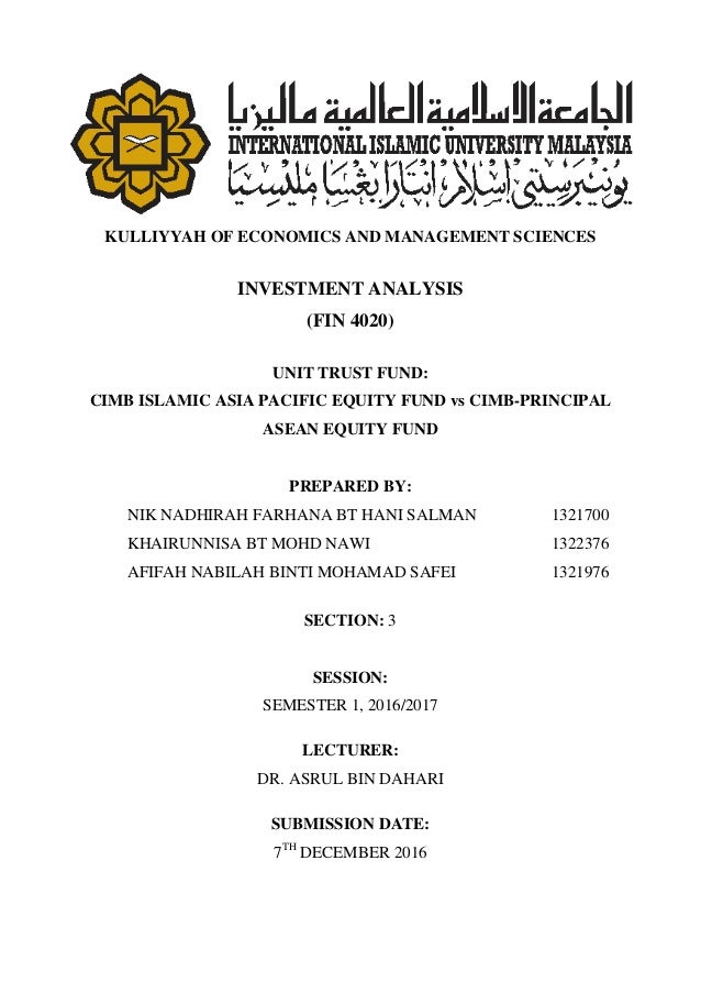 Unit Trust Fund: CIMB Islamic Asia Pacific Equity Fund vs ...