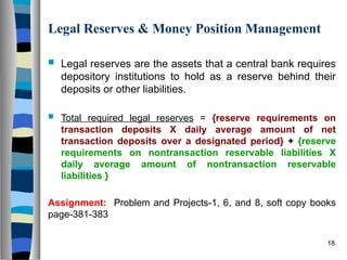 Management Reserves Example fin_464_chapter_11 liquidity and reserve management | PPTX