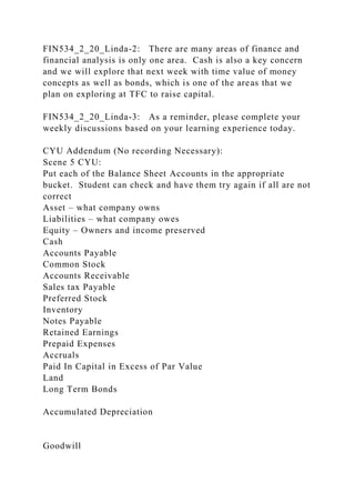 FIN534 Week 2 Scenario Script Financial Statements and Reports, F.docx