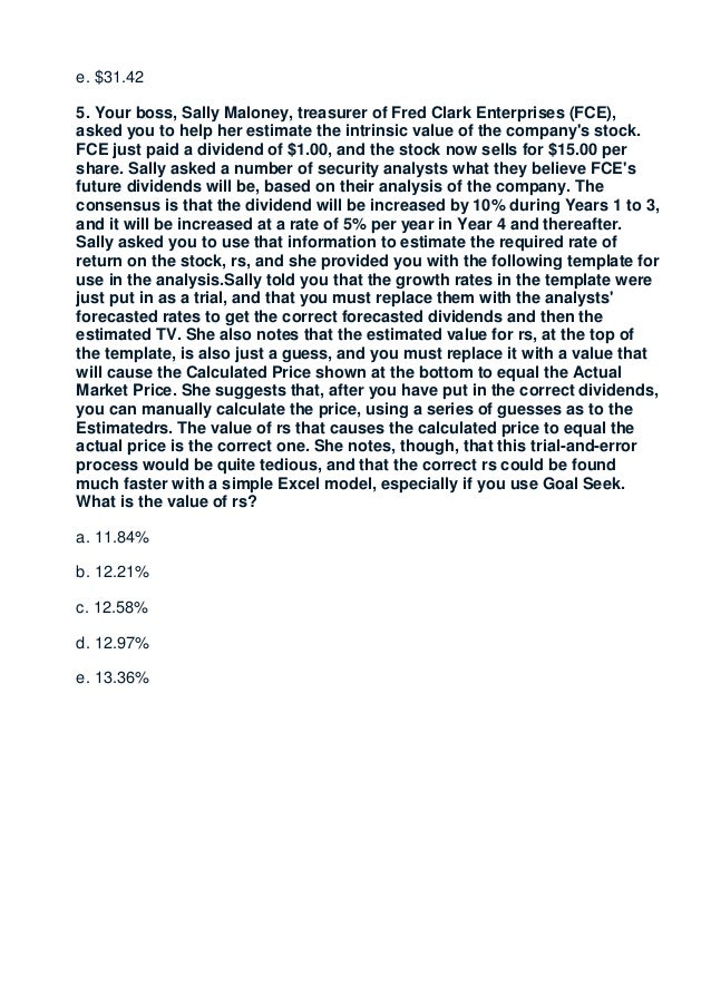 If sci's stock is in equilibrium, the current expected dividend yield on the stock will be per share picture