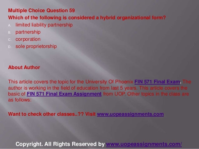 Fin 571 homework help