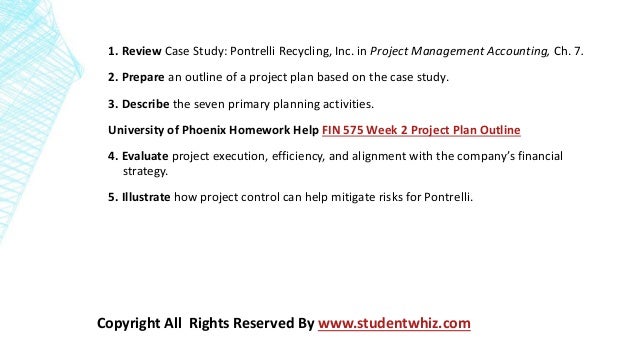 project planning outline
