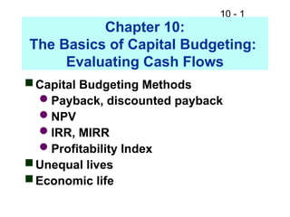 Comprehensive Guide to Capital Budgeting: Evaluating Cash Flows and ...