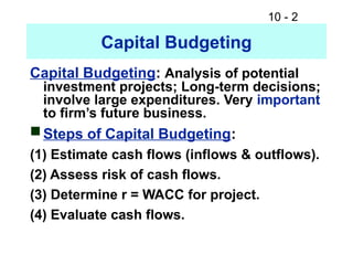 Comprehensive Guide to Capital Budgeting: Evaluating Cash Flows and ...