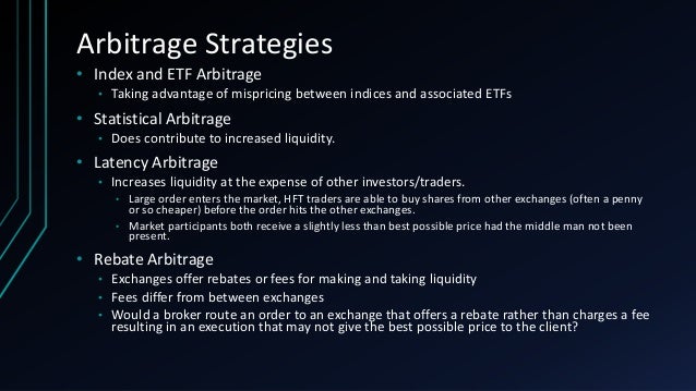 Statistical arbitrage trading strategies and high frequency trading