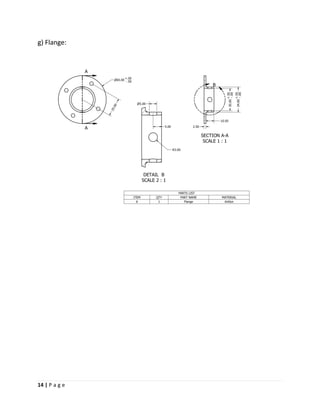 14 | P a g e
g) Flange:
 
