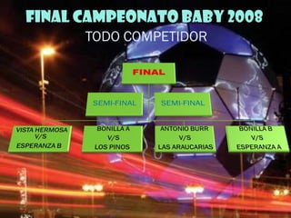 FINAL CAMPEONATO BABY 2008
      TODO COMPETIDOR
 