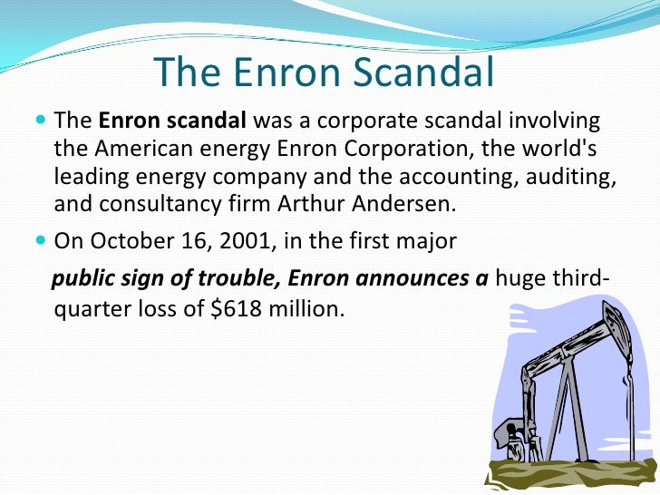 The enron scandal and analysis business