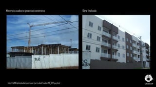 Materiais usados no processo construtivo Obra finalizada
http://s1185.photobucket.com/user/gertrudes1/media/101_1247.jpg.html
 