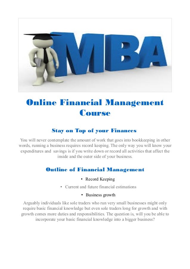 online financial management course online financial management