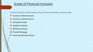 Finacial inclusion and diffrent schemes | PPTX