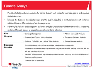 Unified view of customer across solutions enabling robust cross-sell framework