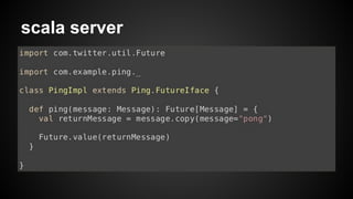 scala server 
 