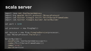 scala server 
 