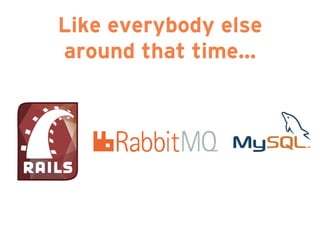 Like everybody else
around that time…