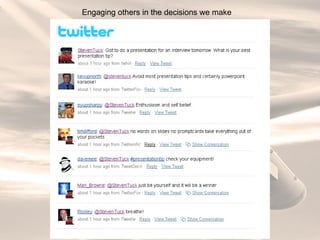 Engaging others in the decisions we make 