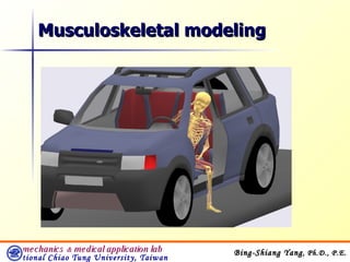 Musculoskeletal modeling 