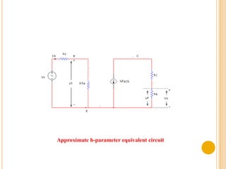 Approximate h-parameter equivalent circuit
