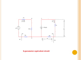 h-parameter equivalent circuit
