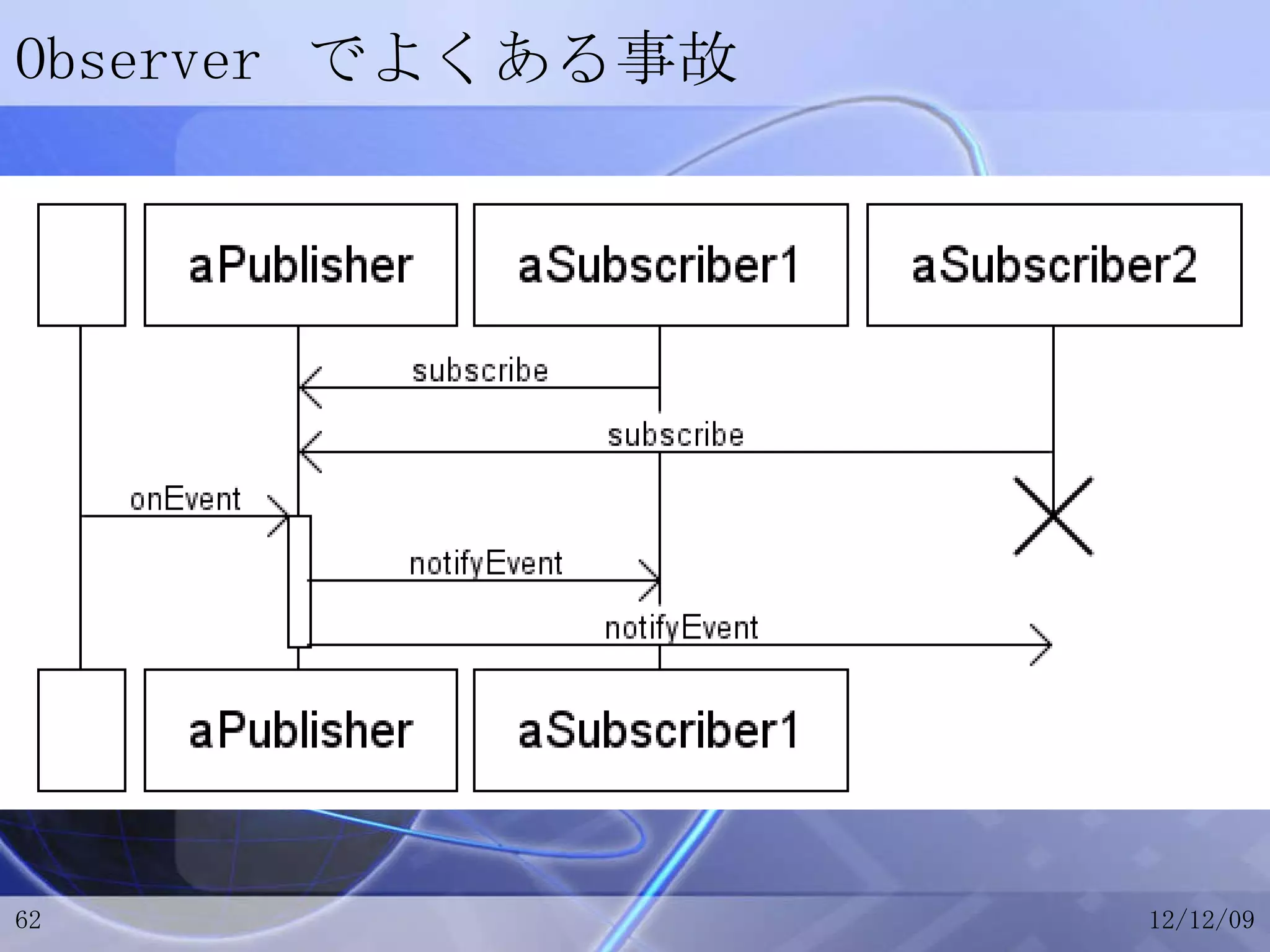 Observer でよくある事故 