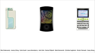 Nita Chakravarty - Jessica Ching - Carla Gould - Laura Henneberry - John Park - Denise Philpott - Mark Remennik - Christian Sugiharto - Nicole Tetreault - Casey Wong
 