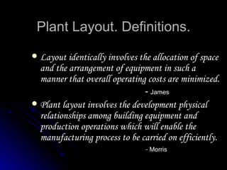 plant layout for services | PPT | Business | Business and Finance