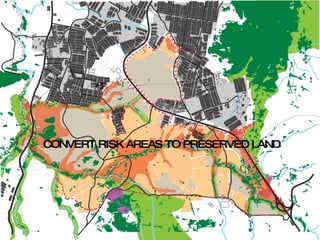 CONVERT RISK AREAS TO PRESERVED LAND 