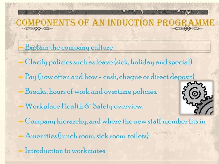 HRM Induction Process