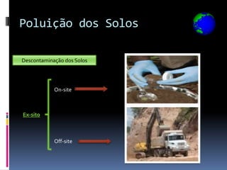 Poluição dos Solos

Descontaminação dos Solos




            On-site



Ex-sito



            Off-site
 