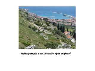 Παρατηρητήριο 1 και μονοπάτι προς Σπηλιανή